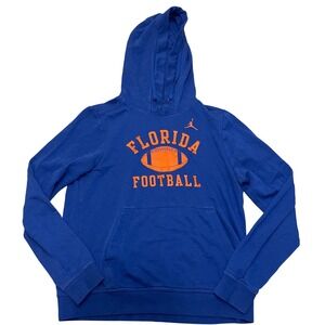 Florida Gators Hoodie Jumpman‎ Pullover NCAA Football Blue Sweatshirt Size Small